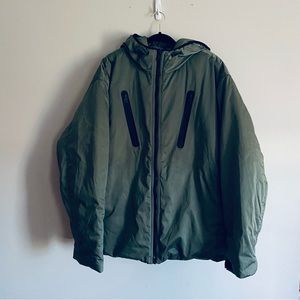 Falls Creek Performance Men's Olive Green Front Zip Winter Jacket Coat Size XXL